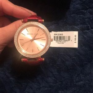 Micheal Kors MK2383 Red/Rose Watch